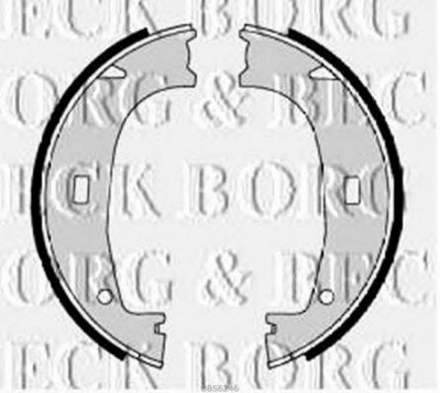 BORG & BECK bbs6246 -  Комплект тормозных колодок, стояночная тормозная система